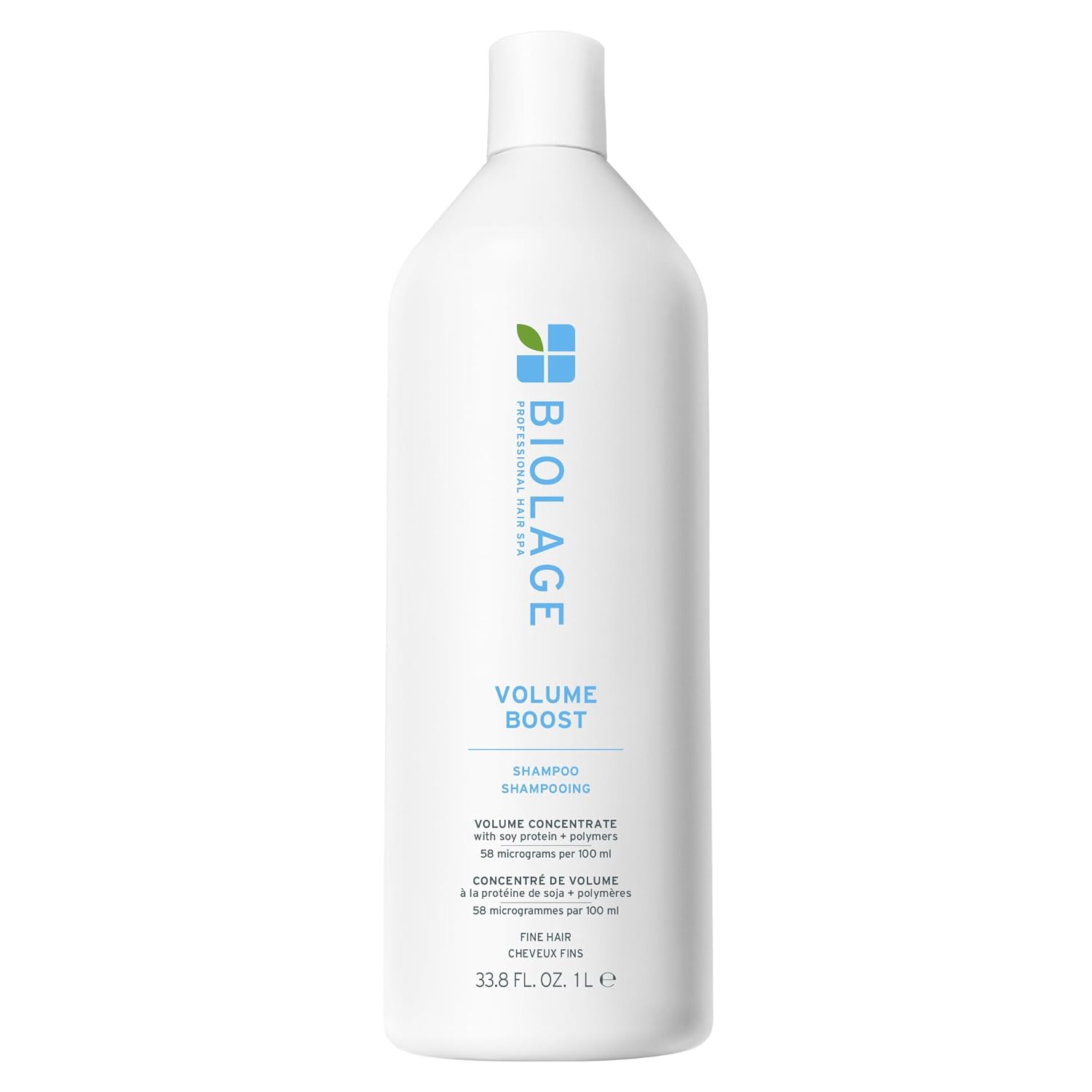Biolage Volume Boost Shampoo – Long-Lasting Volume, Gently Cleanses, Adds Lightweight Shine To Fine Hair, Soy Protein & Polymers, Vegan, Paraben-Free