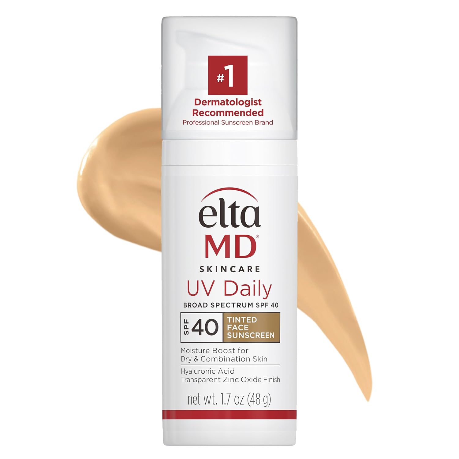 EltaMD UV Daily Face Sunscreen Moisturizer with Zinc Oxide, Daily Face Moisturizer with SPF, Great for Dry, Combination, and Normal Skin