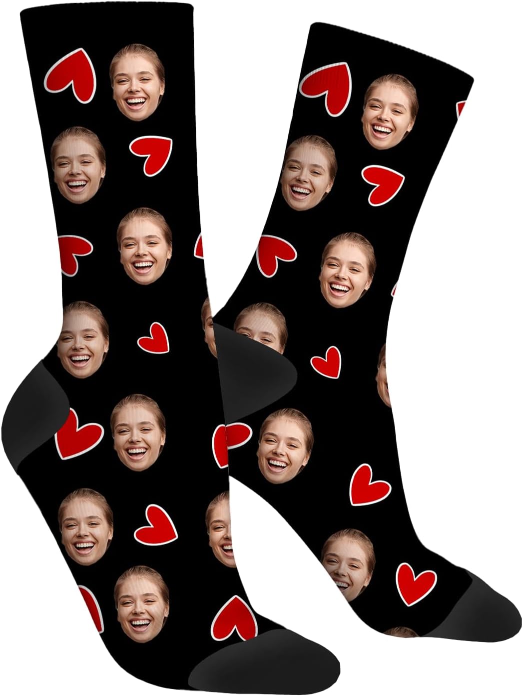 Custom Socks with Photo, Personalized Face Socks with Picture, Customized Socks Gift for Women Men