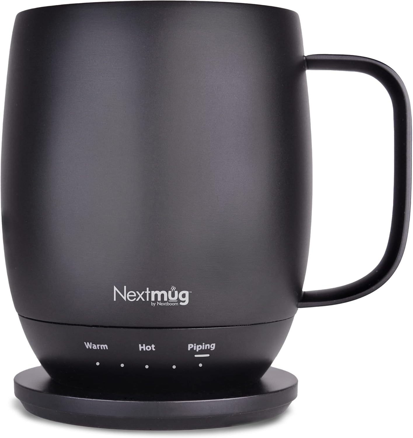 Nextmug – Temperature-Controlled, Self-Heating Coffee Mug (Black – 14 oz.)