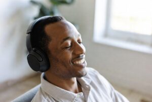 Person listening to The Brain Song